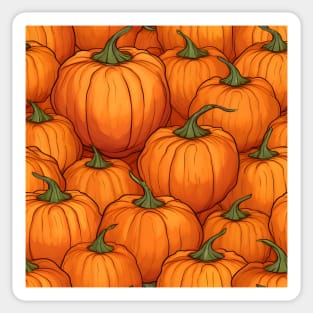 Pumpkin Pattern 12 Sticker